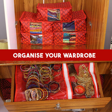 15 Pcs Multi Utility Storage Organiser Combo + 9 in 1 Free Hanger (15GSB1H)