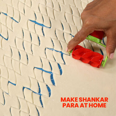 16 Pcs Namkeen Maker + 6 Pcs Roller Cutter (NM2)