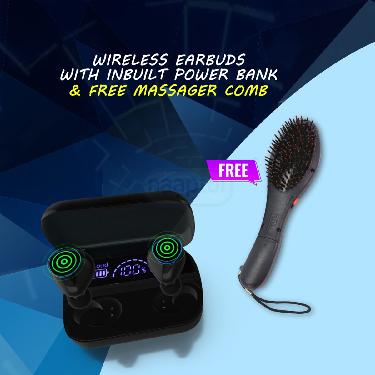 Wireless Bluetooth Earbuds M10 With Free Massager Brush Como (TWS70)