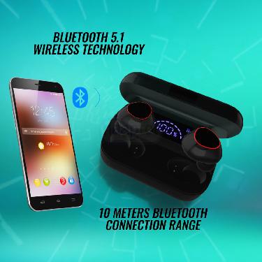 Wireless Bluetooth Earbuds M10 With Free Massager Brush Como (TWS70)