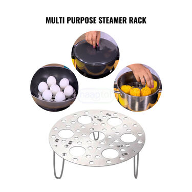 Foldable Egg Boiler & Multipurpose Steamer Rack (1EFT1)