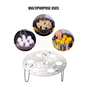 Foldable Egg Boiler & Multipurpose Steamer Rack (1EFT1)