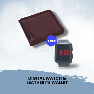 Pick Any 1 Multi Pocket Fleece Jacket With Digital Watch And leatherite Wallet Free (1FJ14)