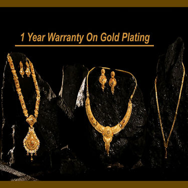 2 Golden Jewellery Sets with Free Golden Chain (2GJ1FC)