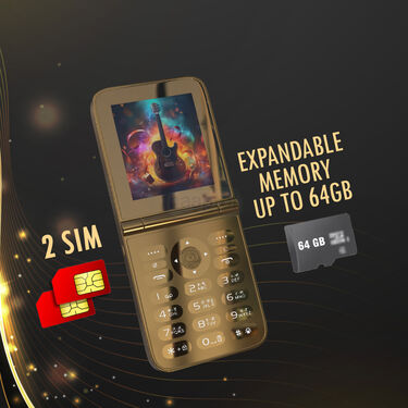 Big Battery Big Torch Dual Sim Foldable Mobile (Rock Z)