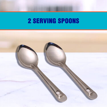 3 Steel Insulated Hot Case + 2 Serving Spoons + FREE 2 Layer Steel Lunch Box (3SCLB)