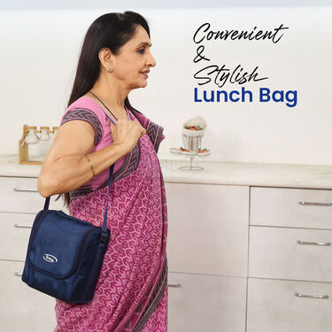 3 lunch Box With Stainless Steel Coloured Bottle And Bag (3LBB)