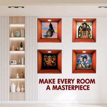 Pack of 4 3D God Wall Stickers (3DWS3)