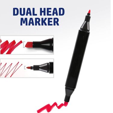 48 Color Dual Tip Art Markers Set (48MS)