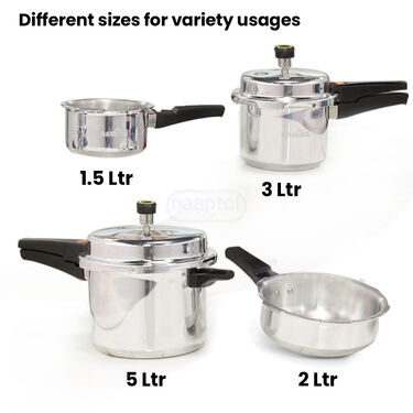 5L + 3L + 2L + 1.5L Pressure Cooker Combo (4PC2)