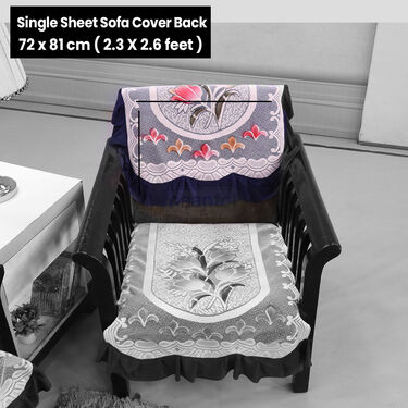 5 Seater Designer French lace Sofa Cover Set (5FSC2)