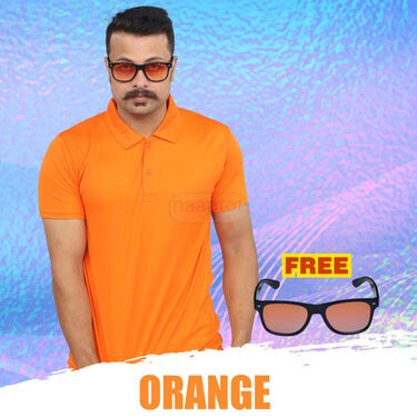 Pack of 5 Collar T-shirt With 5 Matching Sunglasses (5PTS1)