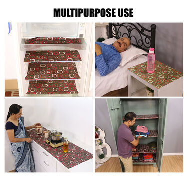 6 Pcs Organizer Cover for Almirah, Fridge & Wall + Shelf Liner (6C1)