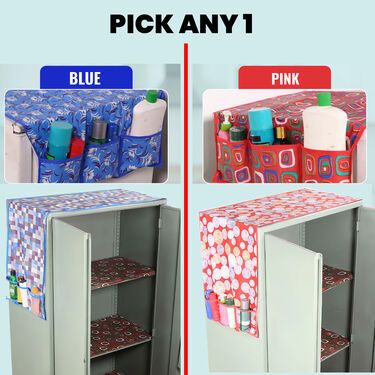 6 Pcs Organizer Cover for Almirah, Fridge & Wall + Shelf Liner (6C1)