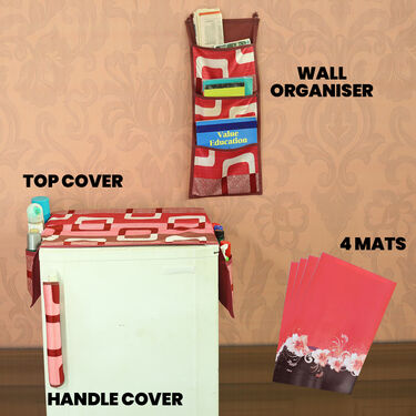 7 Pcs Super Saver Geometric Fridge Cover Combo with 28 Free Gifts (7SF1)