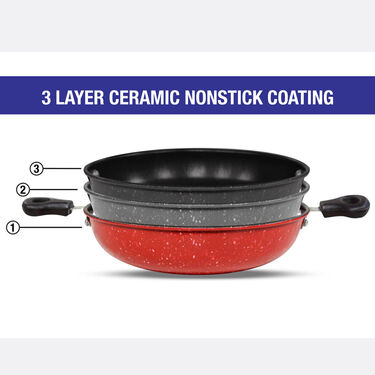 8 Pcs Ceramic Coating Nonstick Cookware Set (8NC1)