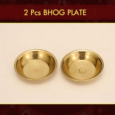 9 Pcs Brass Pooja Thali + 2 Magic Water Sensor Diya (11BPT1)
