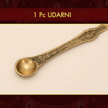 9 Pcs Brass Pooja Thali + 2 Magic Water Sensor Diya (11BPT1)