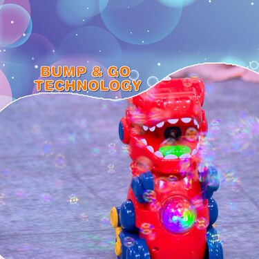 Bump And Go Bubble Dinosaur with Lights And Music (BBD)