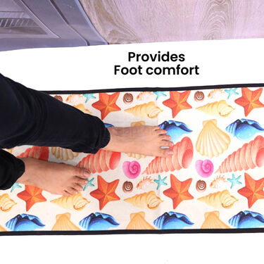 Designer Antiskid Kitchen Runner & Mat Combo (CR3)