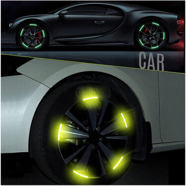 Colorful Tyre Reflectors For Car & Bike Pack Of 40 (CTRP40)