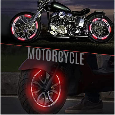Colorful Tyre Reflectors For Car & Bike Pack Of 40 (CTRP40)