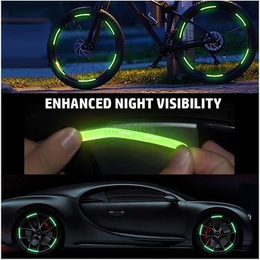 Colorful Tyre Reflectors For Car & Bike Pack Of 40 (CTRP40)
