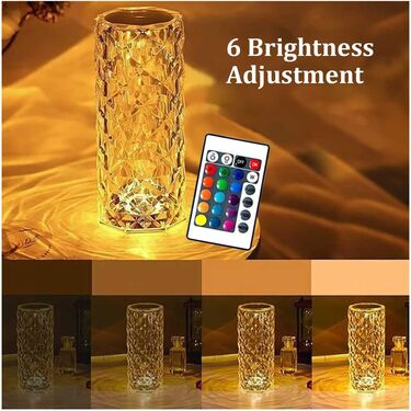 Rechargeable Crystal Touch Lamp (D25)