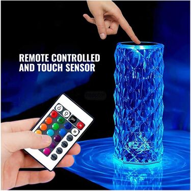 Rechargeable Crystal Touch Lamp (D25)