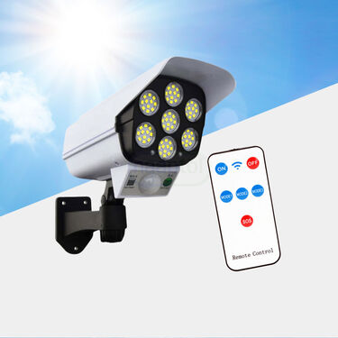 Dummy Security Camera-Shaped Motion Sensor Powerful Solar Outdoor Lamp (D35)