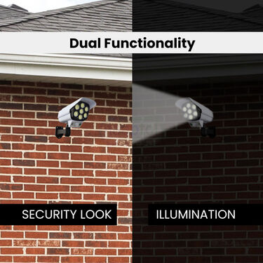 Dummy Security Camera-Shaped Motion Sensor Powerful Solar Outdoor Lamp (D35)