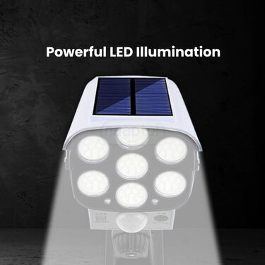 Dummy Security Camera-Shaped Motion Sensor Powerful Solar Outdoor Lamp (D35)