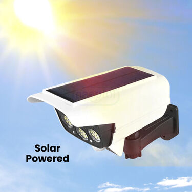 Dummy Security Camera-Shaped Motion Sensor Powerful Solar Outdoor Lamp (D35)