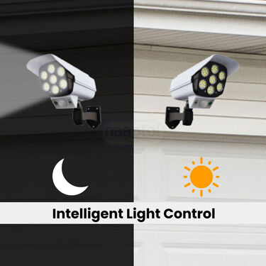 Dummy Security Camera-Shaped Motion Sensor Powerful Solar Outdoor Lamp (D35)