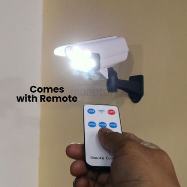 Dummy Security Camera-Shaped Motion Sensor Powerful Solar Outdoor Lamp (D35)