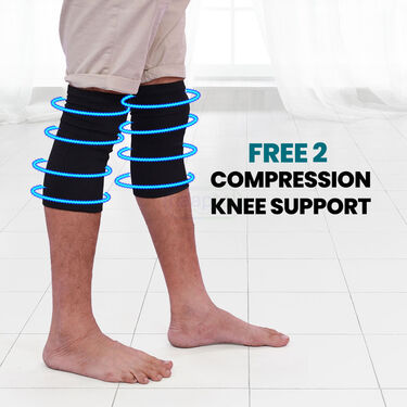 Buy 2 Compression Knee & Calf Support & Get 2 Compression Knee Support Free (FCKP)