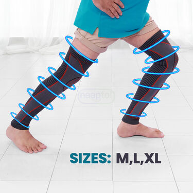 Buy 2 Compression Knee & Calf Support & Get 2 Compression Knee Support Free (FCKP)