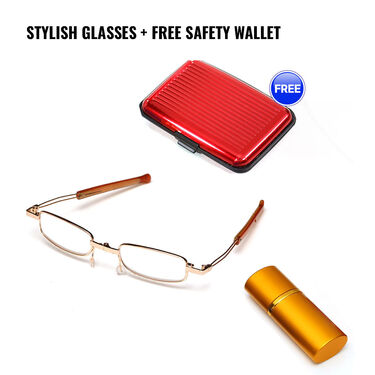 Folding Reading Glasses with Free Wallet (FRG31)