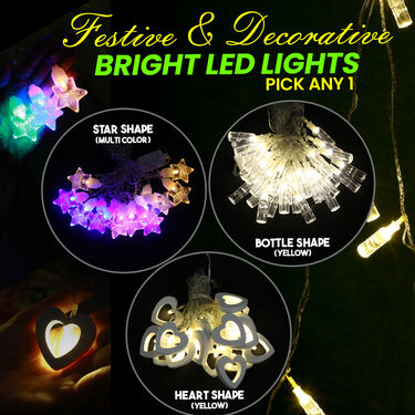 Festive & Decorative Bright LED Lights - Pick Any 1 (L6)