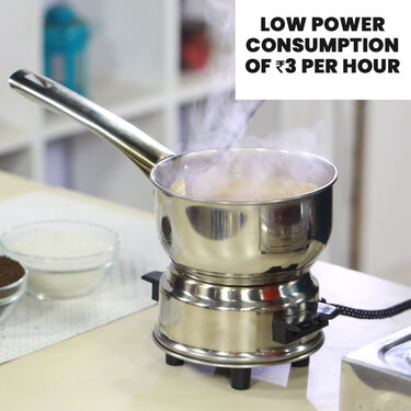 Flameless Electric Stainless Steel Cooking Stove (ECS1) Steel