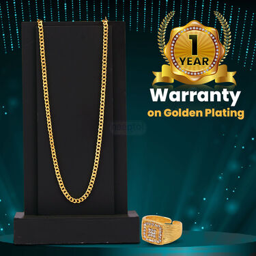 Golden Combo - Golden Watch + Golden Chain + Ring (MGWCR1)