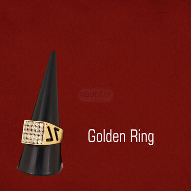 Golden Watch + Photo Frame Pendant + Golden Chain + Golden Bracelet + Ring (MGWCBRP1)