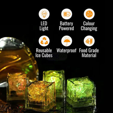 LED Flashing Ice Cube - Buy 2 Get 2 Free (FIC1)