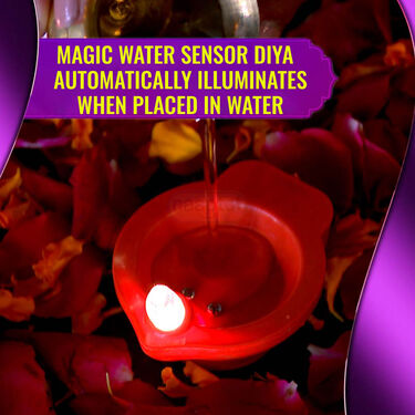 32 In 1 Mantra Device + 2 Magic Water Sensor Pooja Diya (MD8)