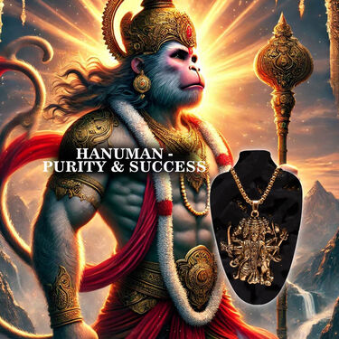 Panchamukhi Hanuman ji Pendant with Golden Chain (MGJ47)