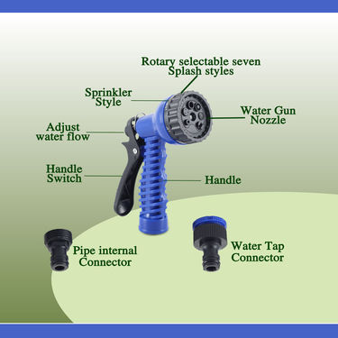 Magic Hose Pipe with Multi Spray Gun