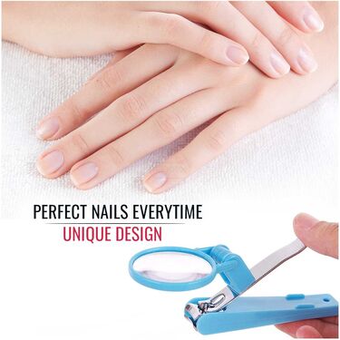 Nail Clippers with Magnifying Glass (NCMG1)