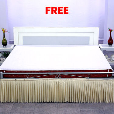 Pack of 10 Mega Double Bedsheet Combo with Double Bed Mattress Protector Free (10BSDMP)