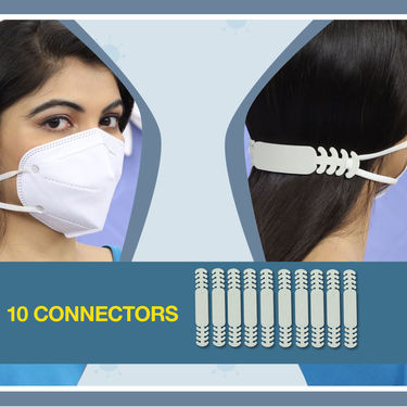Pack of 50 - 5 Layer N95 Masks + 10 Connectors (M50C10)