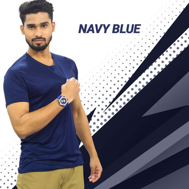 Pack of 5 Round Neck T-shirts with Designer Watch (5RTW-3)
